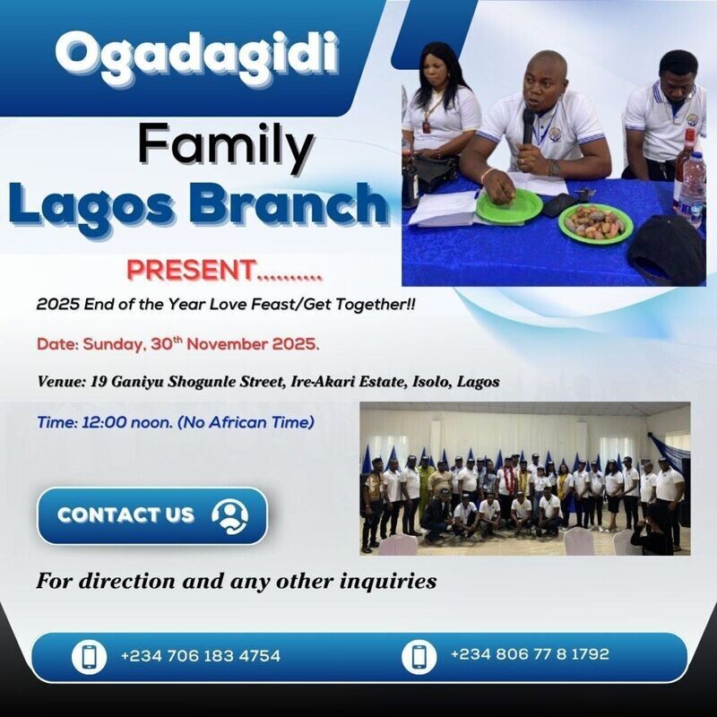 2025 End of the Year Love Feast/Get together