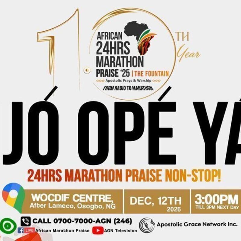 AFRICAN 24HOURS MARATHON PRAISE