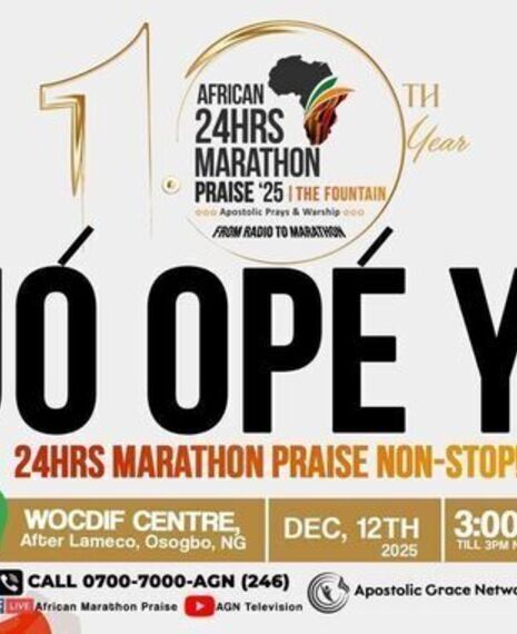 AFRICAN 24HOURS MARATHON PRAISE