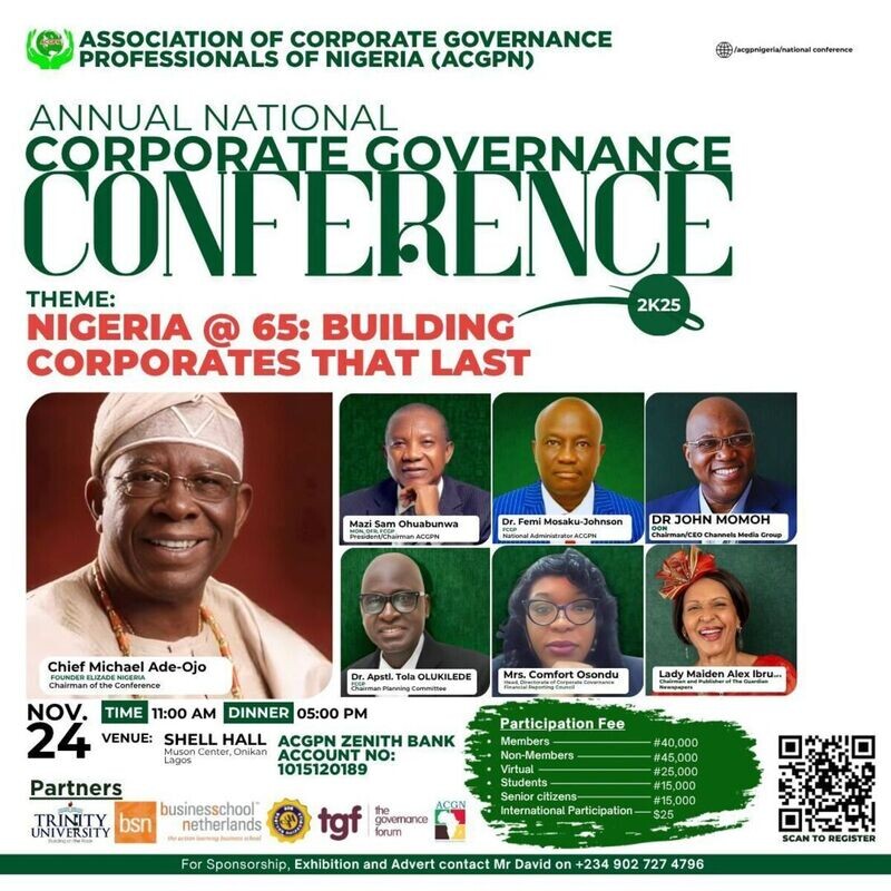 Association of Corporate Governance Professionals of Nigeria (ACGPN) Annual National Conference 2025