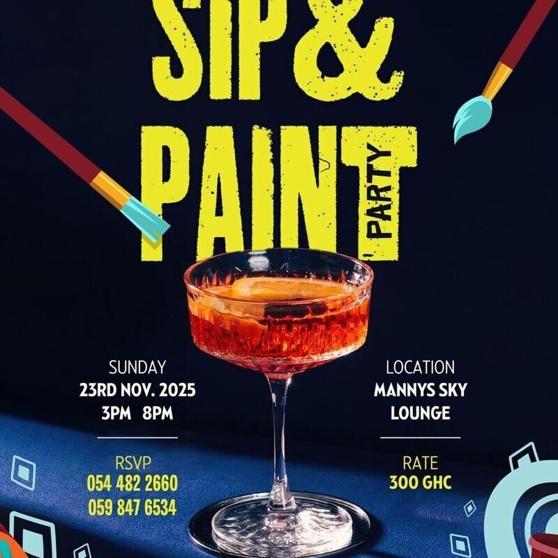 MANNYS SKY LOUNGE AND TTH CREATORS - SIP & PAINT