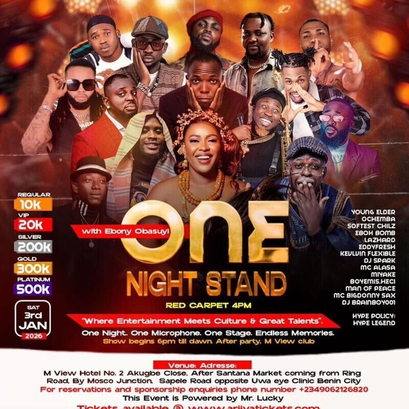 One Night Stand with Ebony Obasuyi, Live in Benin City