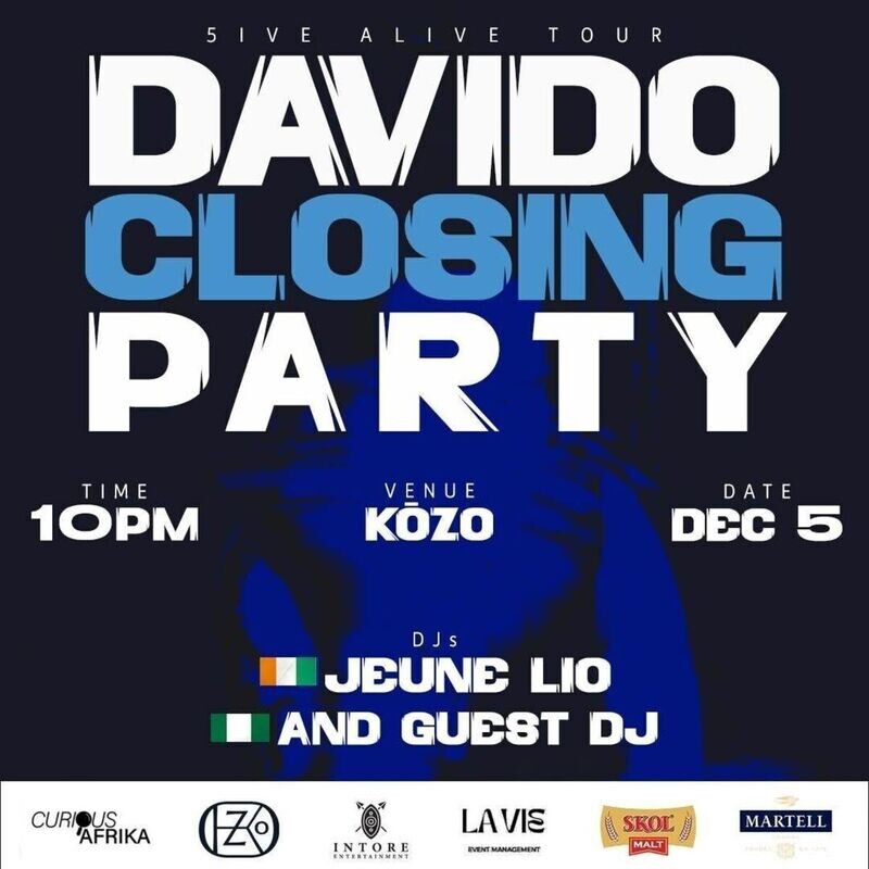 Davido Closing Party