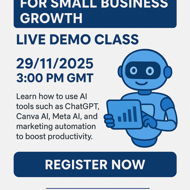 AI Tools for Small Business Growth (LIVE DEMO CLASS)
