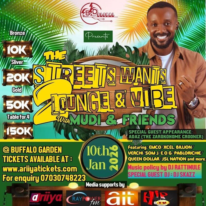 The Streets Wants to Lounge and Vibes with Mudi and Friends