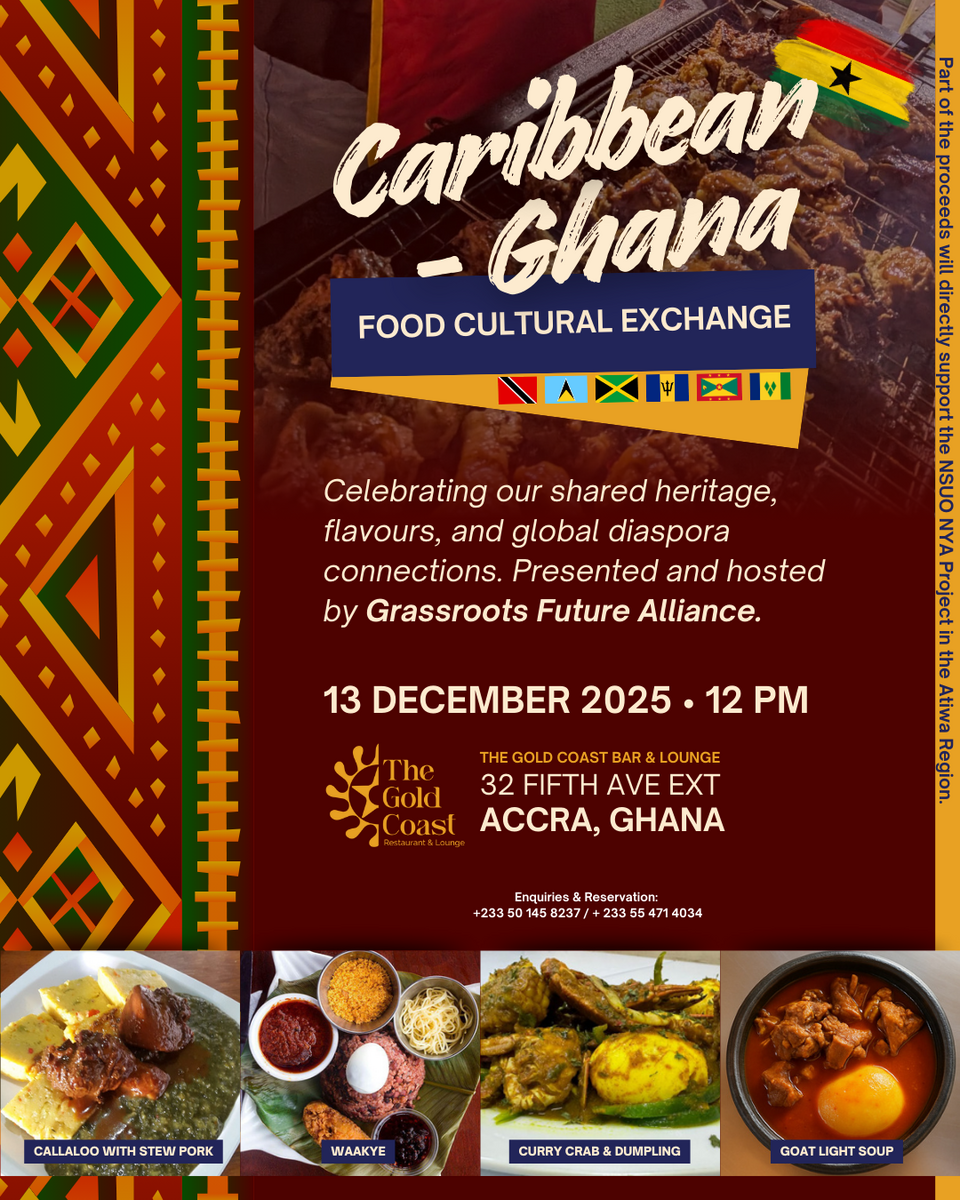 Caribbean - Ghana Food Cultural Exchange  13th December 2025