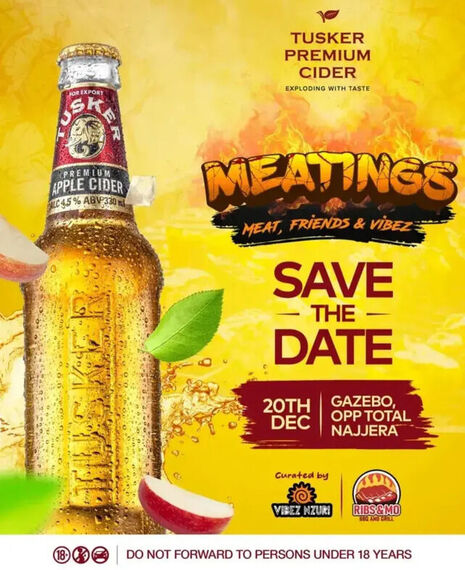 Tusker Premium Cider Meatings: Meat, Friends & Vibes