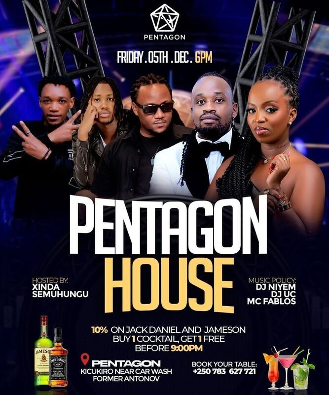 eGotickets — Pentagon House Party at Pentagon Lounge, Rwanda, Fri, 05 ...