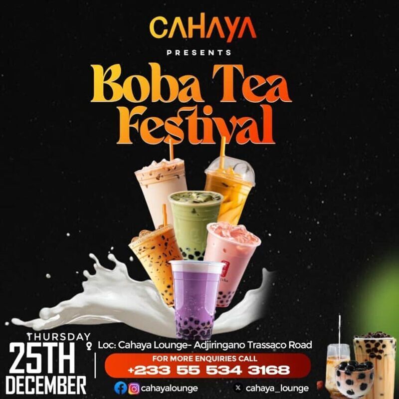 eGotickets — Boba Tea Festival! at Cahaya Lounge, Ghana, Thu, 25 Dec ...