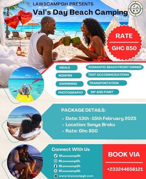 Val’s day beach camping 