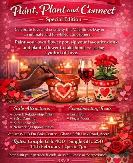 VALENTINE’S DAY EXPERIENCE - Paint, Plant, & Connect
