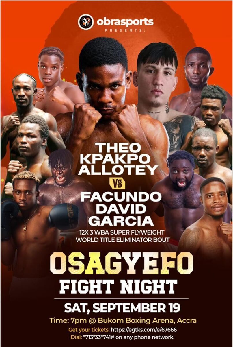 OSAGYEFO FIGHT NIGHT — VIP Floor Theatre Style Seats
