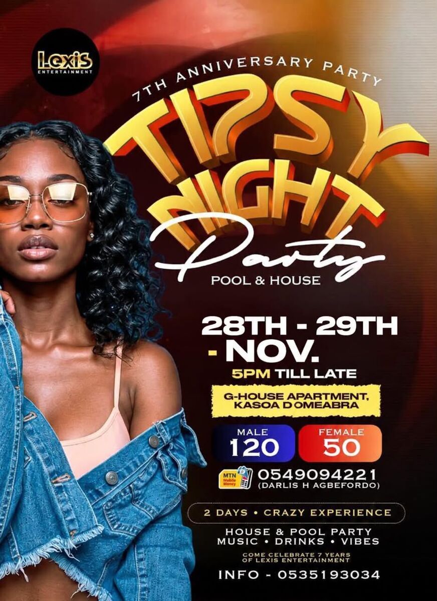 TIPSY NIGHT HOUSE AND POOL PARTY
