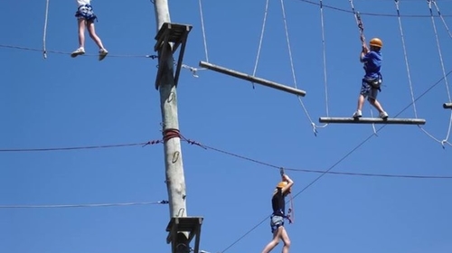 Ultimate High Rope Challenge, Zip Lining, Scary Bridge