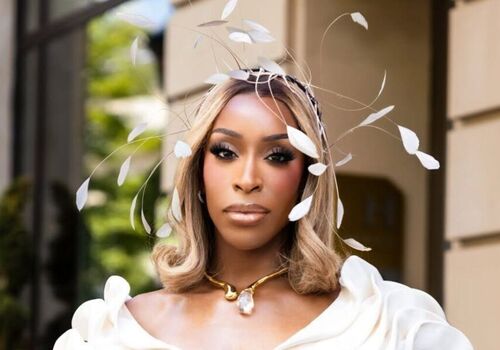 Jackie Asamoah Dazzles in Dreamy White Gown