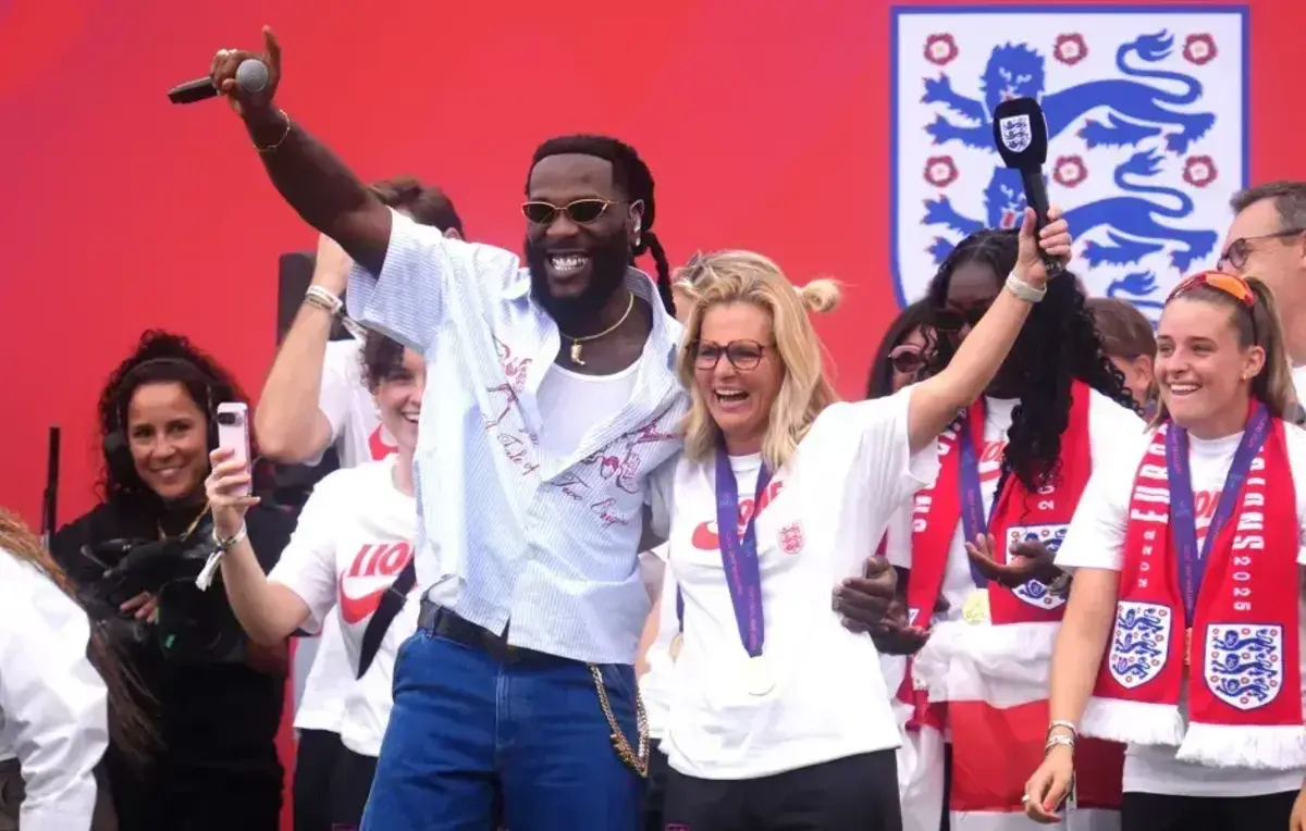 Burna Boy Ignites Lionesses’ Victory Bash