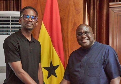 Mr Eazi Touches Down in Ghana